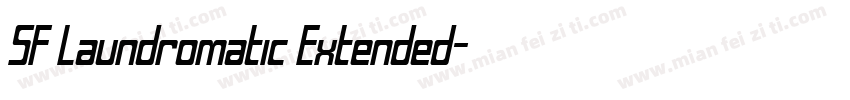 SF Laundromatic Extended字体转换